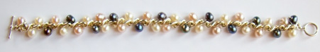 Coco chain freshwater pearls
